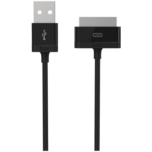 ILUV ICB11BLK IPAD(TM)/IPHONE(R)/IPOD(R) SYNC/CHARGE CABLE