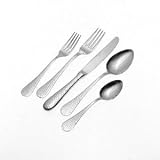 Wallace Hammered 78-Piece Stainless-Steel Boxed Flatware Set, Service for 12