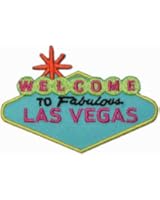 Welcome To Fabulous Las Vegas Travel Souvenir Iron On Applique Patch Blue