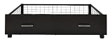 Urban Black Metal Under Bed Storage Drawers