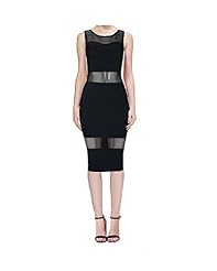 Fitted Mesh Spring Summer Cocktail Nylon/Rayon/Spandex Bandage Dress/Bodycon Dress 
