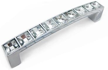 Temax 96mm Clear Crystal Zinc Alloy Cabinet Handle Knobs Pulls Drawer Bar