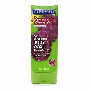 Freeman Feeling Beautiful 2 In 1 Exfoliating Bodywash Blackberry 6 oz.