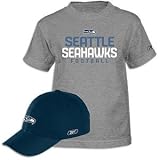 Seahawks Reebok NFL Cap & Tee Set - Big Kids