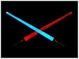 Espada Láser Electrónica - Lightsaber - Extendiéndose y Cambio de la Hoja a 8 Colores Diferentes - Pulsante y Constante (Modos LED) - Más de 90 cm de Longitud - Moda de Star Wars - Baterías ya Incluidos