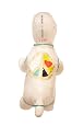 Waghearted Peace Sign Clear Dog Raincoat, Small