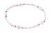 Anklet - A35 - Fire Polished Glass Beads - Stretch ~ Lt Rose AB (Pink Iridescent)