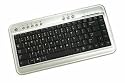 BTC 6100C Ultra Slim Multimedia Keyboard - Keyboard - PS/2, USB - black, metallic