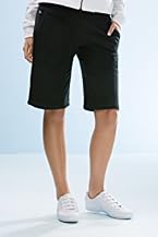 Drawstring Knee Length Cotton Fleece Short 11.5"