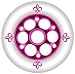YAK Fleur Metal Core Wheel Purple 110mm with Bearings