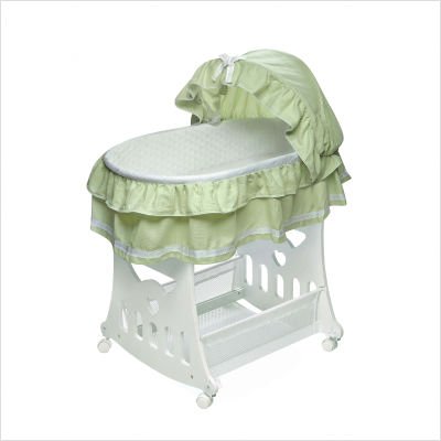 Badger Basket 2-in-1 Portable Bassinet with Toy Box Base - Sage