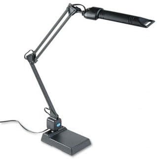 13W Fluorescent Computer Task Lamp, 2-1/4 Inch Clamp-On or Desk Base, 30 Inch Arm Reach