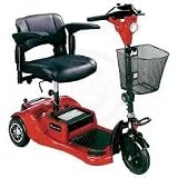Drive Phantom Three-Wheel Compact Scooter, Red
