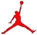 Air Jordan Nike Jumpman Logo Vinyl Sticker Decal-Red-18 Inch