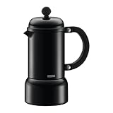 from BODUM Bodum 10616-01CHAMBORD Espresso maker, stove top, 3 cup, 0.18 l, 6 oz, aluminium Black- Kitchen & Home Model 10616-01