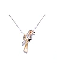 14k Tri Color Gold Olympic Torch Tie Tack