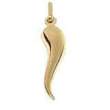 Italian Horn Charm 14k Gold 19.5mm