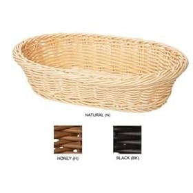 Weave Basket, Oval, 11-3/4 inch X 8 inch Capri Basket, 3 inch Deep, Black(1 Each/Unit)
