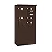 Salsbury Industries 3908D-04ZFU 4C Free Standing Horizontal, Front Loading, Double Column, 4 MB2 Doors, 1 PL6, USPS Access, Bronze Mailbox