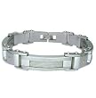 Stainless Steel Two Tone Bracelet - 8.5'' long