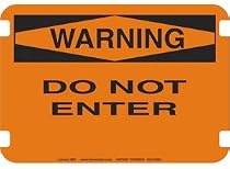20 x 14 Standard Warning Signs- Do Not Enter
