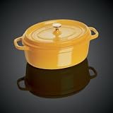 ストウブ　ピコ　ココット　楕円　6．9L　103343　イエロー