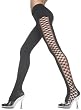 1st Fantasies Opaque Tights with Multi Net Fence on Both Sides