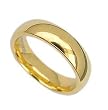 Stainless Steel Gold Plated Wedding Band - 5 mm - Size: 6-12