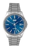 Casio Men's MTP1183A-2A Stainless-Steel Quartz Watch with Blue Dial
