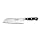 Victorinox Cutlery 7-Inch Forged, Granton Edge Santoku Knife, Blade, Black POM Handle
