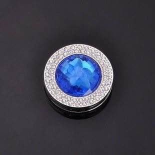New Girls' Faceted Sky Blue Rhinestone Bling Gem Folding Handbag Purse Hook Hanger