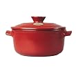 Emile Henry Flame Top 5-1/2-Quart Round Oven, Red