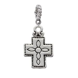 Large Southwestern Antiqued Cross Charm Dangle Pendant