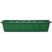 Novelty 02241 Polypro Plastic Flower Box Planter, Hunter Green, 24-Inch Length