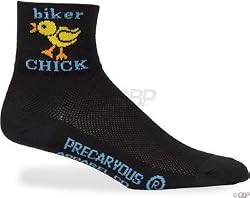 SockGuy Biker Chick Socks SM/MD Black