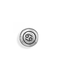 MMA Silver - Oxidized Cancer Zodiac Bead