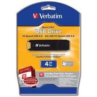 Verbatim USB Drive 2GB Black Flash Memory USB 2.0 2048 MB schwarz