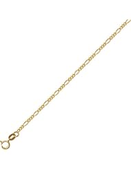 10 Karat 18" Yellow Gold 1.90mm Diamond Cut Royal Figaro Link With Spring Ring Clasp