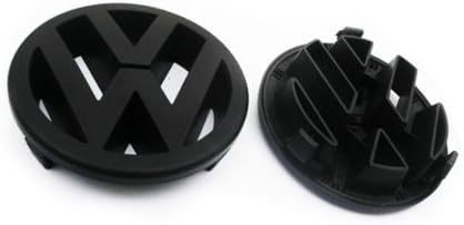 Xtremewarez Matt Black Front Grille Emblem For VW Volkswagen Golf MK5