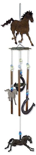 Sunset Vista Horsing Around Horse Wind Chime, 28-Inch Long Sunset Vista Horsing Around Horse Wind Chime, 28-Inch Long
