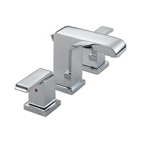 Delta Faucet 3586 Arzo Widespread Double-Handle Lavatory Faucet, Chrome