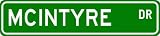 MCINTYRE Street Name Sign ~ Personalized Family Lastname Sign ~ Gameroom, Basement, Garage Sign