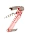 Fox Run Argyle Italian Articulated Waiters Friend Corkscrew, Translucent Pink