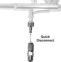 AIRBRUSH QUICK DISCONNECT COUPLER-Hose Fitting Release
