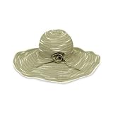 New Sunday Afternoons Inc Natalie Ribbon Hat Soft Willow 5 Inch Brim Bendable Brim Wire