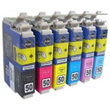 インクカートリッジ エプソン IC50 (互換品) 6色セット/INK-E50-6N