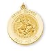 Solid 14K Yellow Gold St George Medal