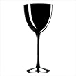 Palais Black 12 oz. Goblet [Set of 4]