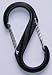 Doppelkarabiner S-Biner Farbe schwarz Kunststoff Gr. S