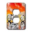 Light Switch Cover Picturing Picturing Harley-Davidson Motorcycle - 2 plug outlet cover